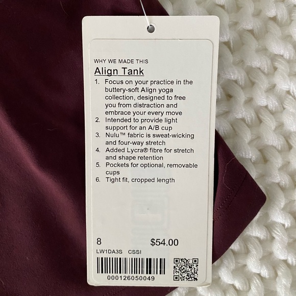 Lululemon Align Tank NWT - Picture 4 of 5
